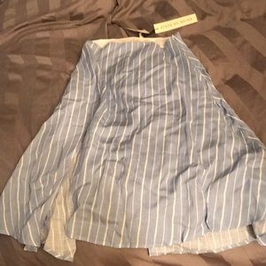 Linen pin stripe skirt